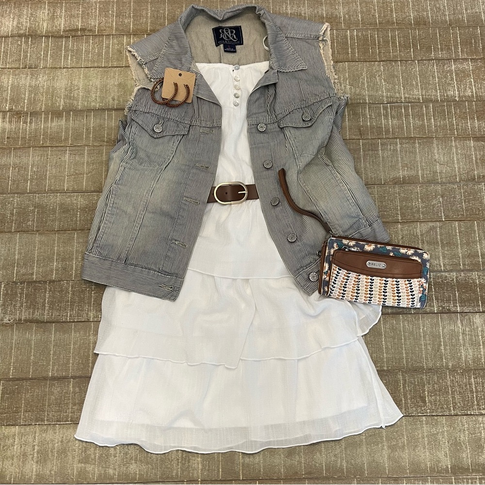 Lily Rose White Tiered Dress